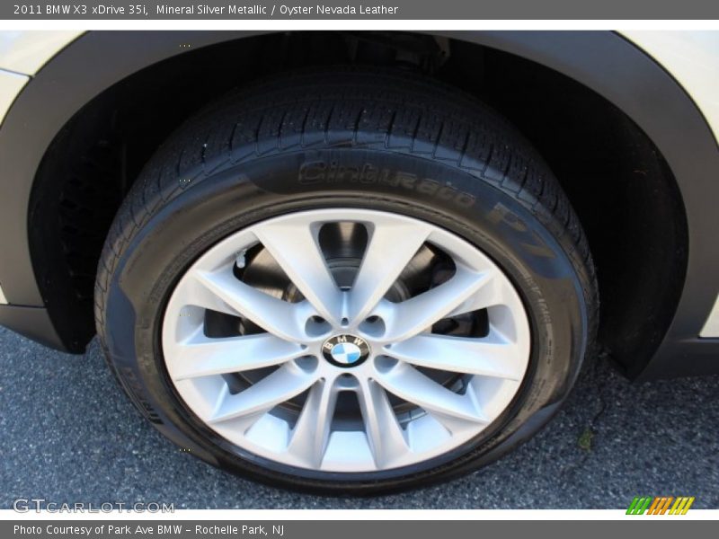 Mineral Silver Metallic / Oyster Nevada Leather 2011 BMW X3 xDrive 35i