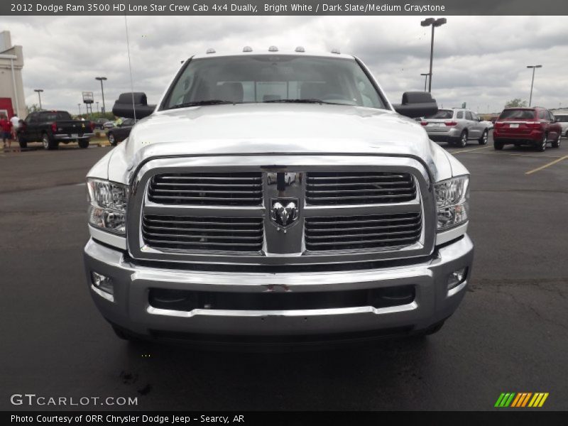 Bright White / Dark Slate/Medium Graystone 2012 Dodge Ram 3500 HD Lone Star Crew Cab 4x4 Dually