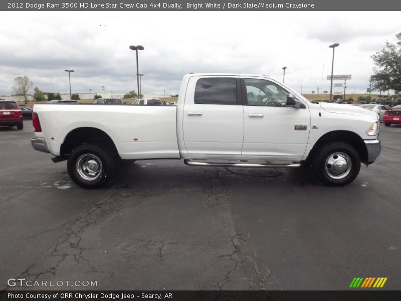 Bright White / Dark Slate/Medium Graystone 2012 Dodge Ram 3500 HD Lone Star Crew Cab 4x4 Dually