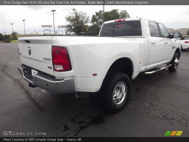 Bright White / Dark Slate/Medium Graystone 2012 Dodge Ram 3500 HD Lone Star Crew Cab 4x4 Dually