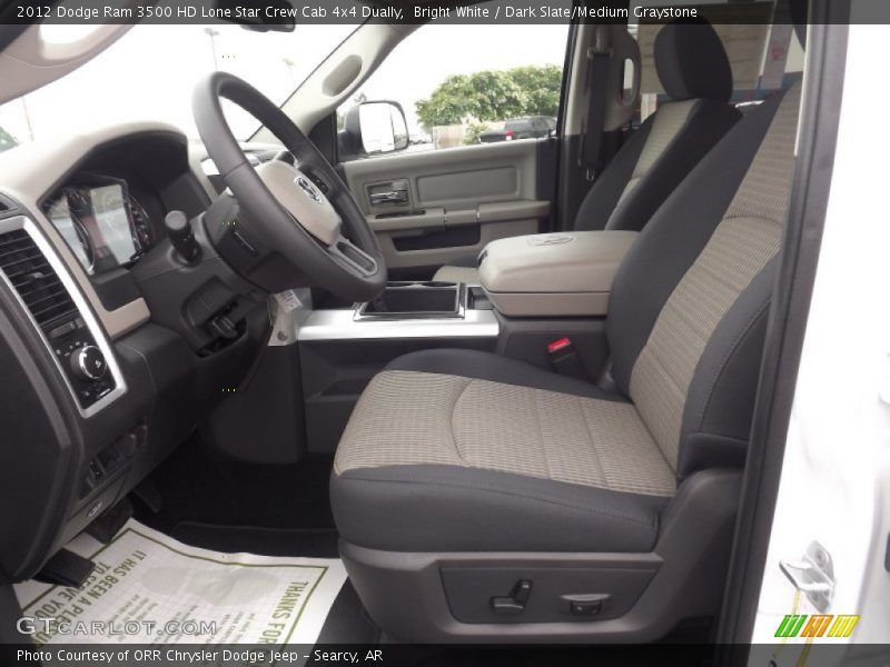 Bright White / Dark Slate/Medium Graystone 2012 Dodge Ram 3500 HD Lone Star Crew Cab 4x4 Dually