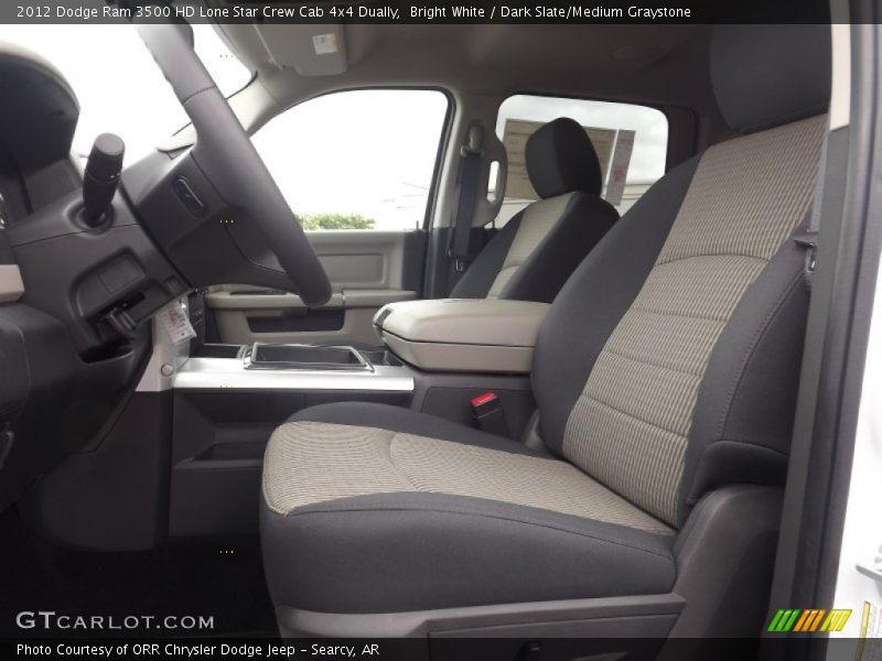 Bright White / Dark Slate/Medium Graystone 2012 Dodge Ram 3500 HD Lone Star Crew Cab 4x4 Dually