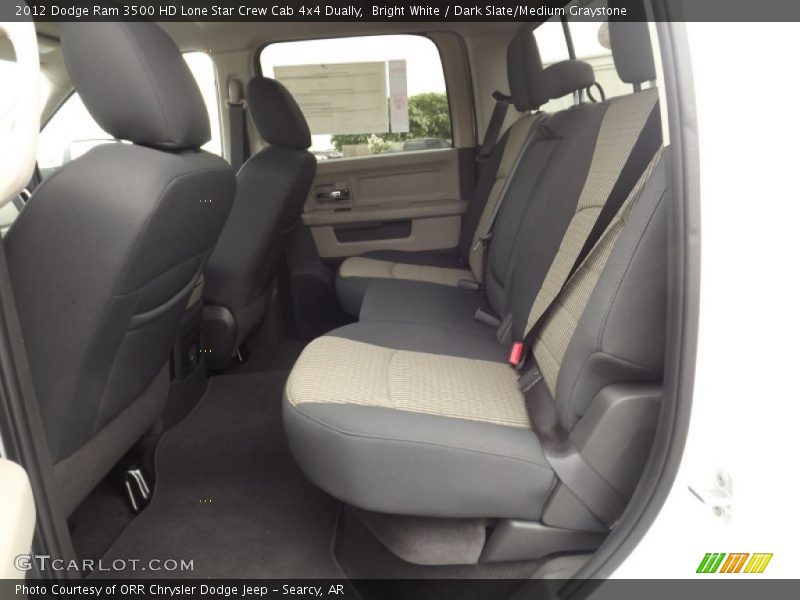Bright White / Dark Slate/Medium Graystone 2012 Dodge Ram 3500 HD Lone Star Crew Cab 4x4 Dually
