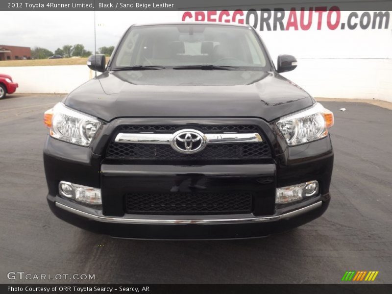 Black / Sand Beige Leather 2012 Toyota 4Runner Limited
