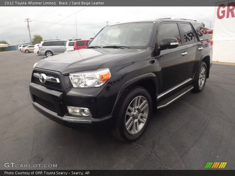 Black / Sand Beige Leather 2012 Toyota 4Runner Limited