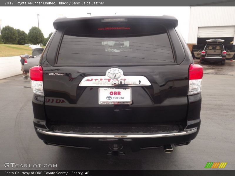 Black / Sand Beige Leather 2012 Toyota 4Runner Limited