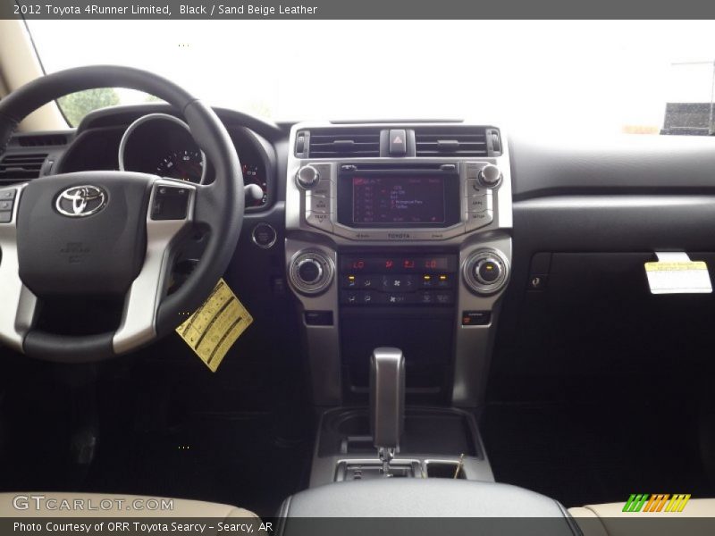 Black / Sand Beige Leather 2012 Toyota 4Runner Limited