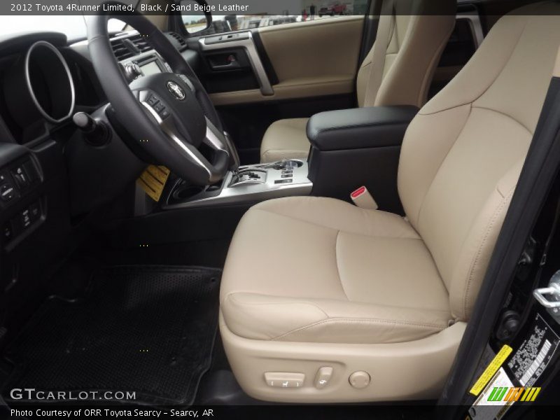 Black / Sand Beige Leather 2012 Toyota 4Runner Limited