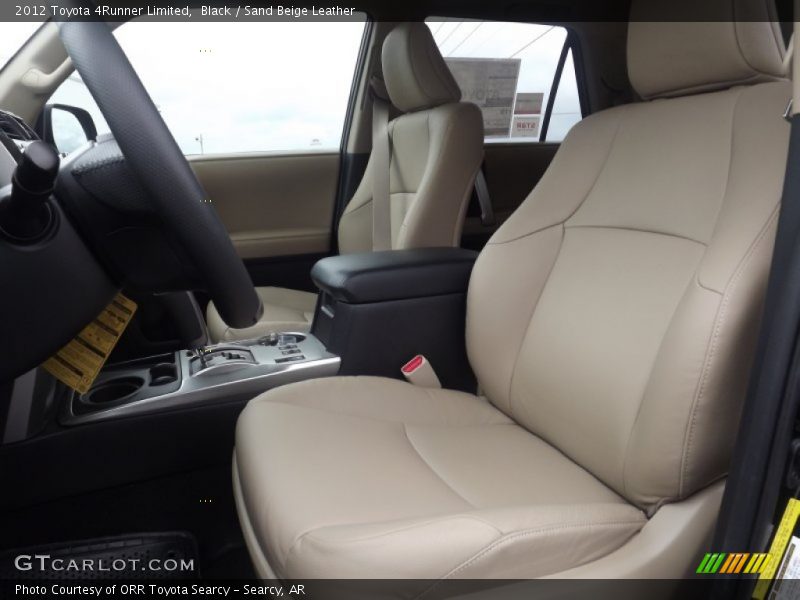 Black / Sand Beige Leather 2012 Toyota 4Runner Limited