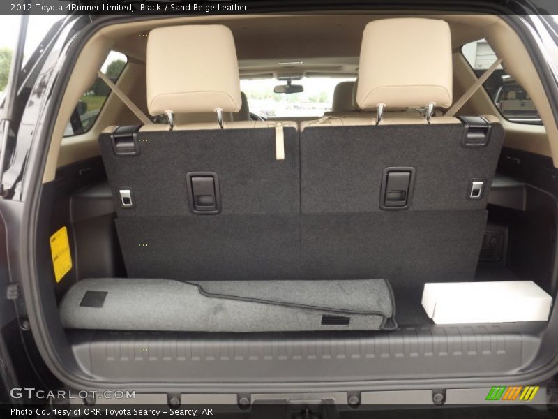 Black / Sand Beige Leather 2012 Toyota 4Runner Limited