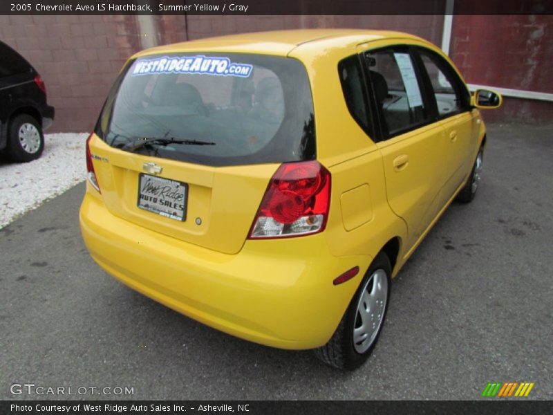Summer Yellow / Gray 2005 Chevrolet Aveo LS Hatchback
