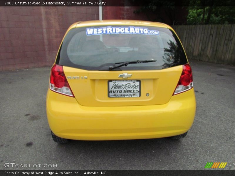 Summer Yellow / Gray 2005 Chevrolet Aveo LS Hatchback