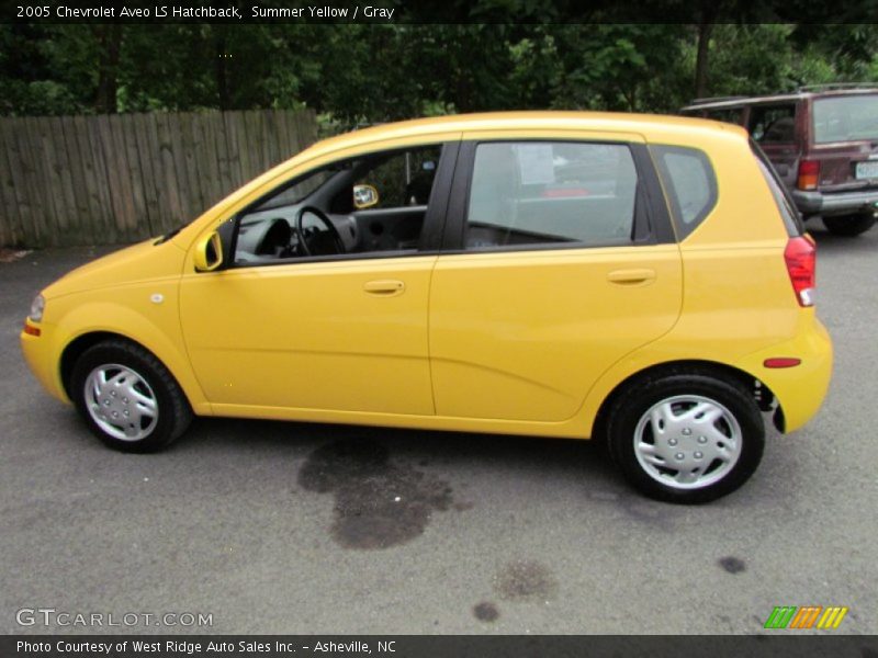 Summer Yellow / Gray 2005 Chevrolet Aveo LS Hatchback