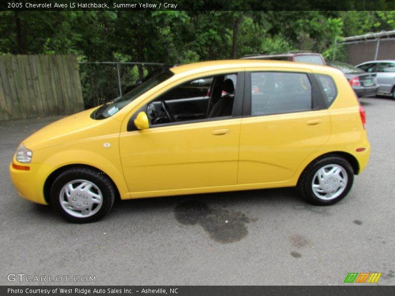 Summer Yellow / Gray 2005 Chevrolet Aveo LS Hatchback