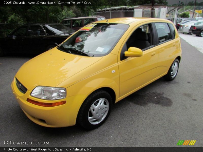 Summer Yellow / Gray 2005 Chevrolet Aveo LS Hatchback