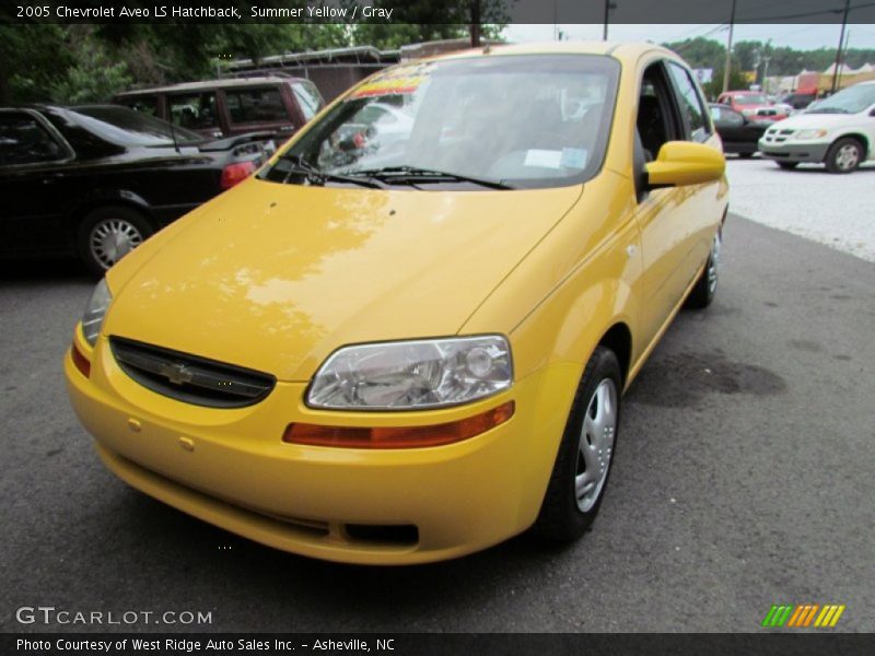 Summer Yellow / Gray 2005 Chevrolet Aveo LS Hatchback