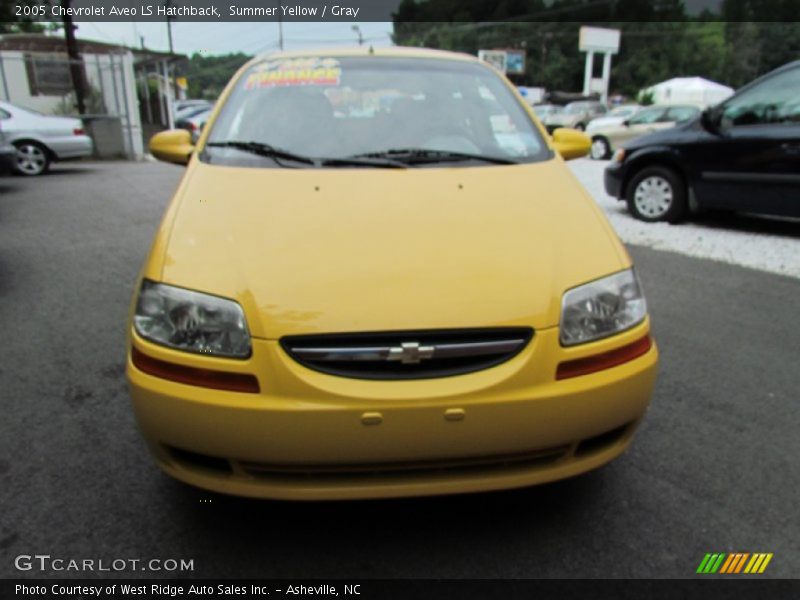 Summer Yellow / Gray 2005 Chevrolet Aveo LS Hatchback