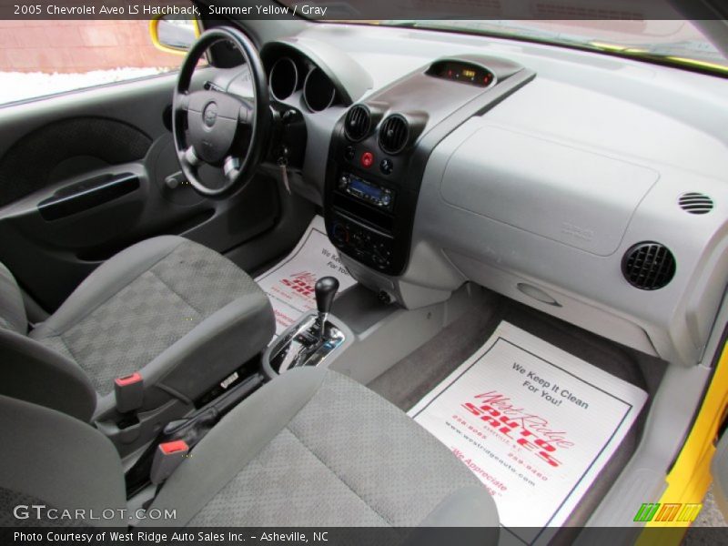 Summer Yellow / Gray 2005 Chevrolet Aveo LS Hatchback