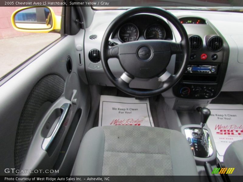 Summer Yellow / Gray 2005 Chevrolet Aveo LS Hatchback
