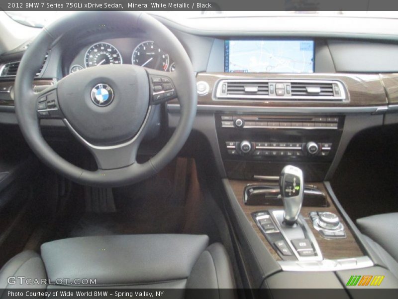 Mineral White Metallic / Black 2012 BMW 7 Series 750Li xDrive Sedan