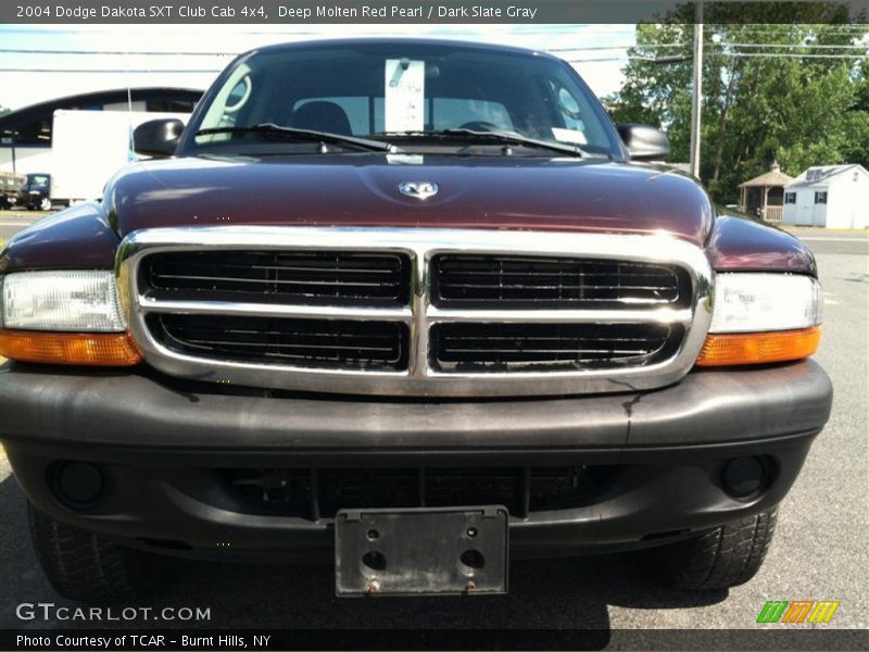 Deep Molten Red Pearl / Dark Slate Gray 2004 Dodge Dakota SXT Club Cab 4x4