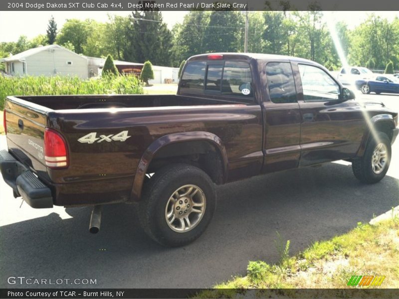 Deep Molten Red Pearl / Dark Slate Gray 2004 Dodge Dakota SXT Club Cab 4x4