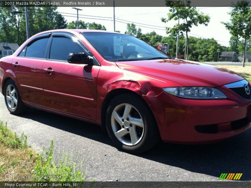 Redfire Metallic / Black 2003 Mazda MAZDA6 i Sedan