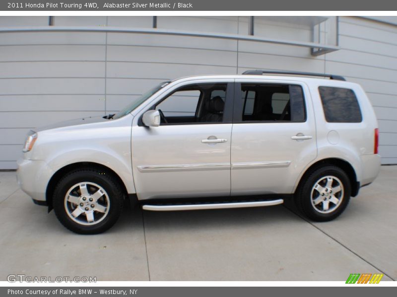 Alabaster Silver Metallic / Black 2011 Honda Pilot Touring 4WD