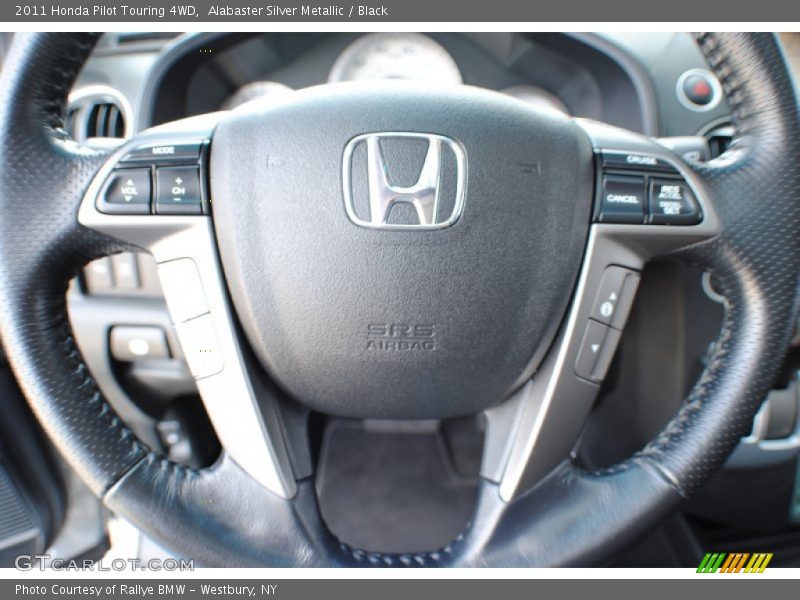 Alabaster Silver Metallic / Black 2011 Honda Pilot Touring 4WD
