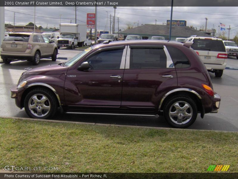 Deep Cranberry Pearl / Taupe 2001 Chrysler PT Cruiser Limited