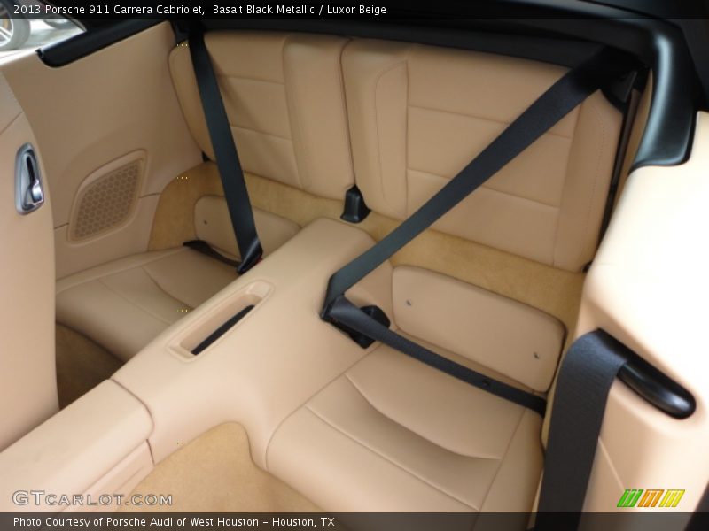 Rear Seat of 2013 911 Carrera Cabriolet