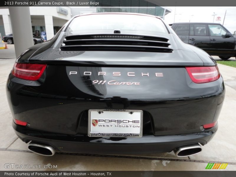 Black / Luxor Beige 2013 Porsche 911 Carrera Coupe