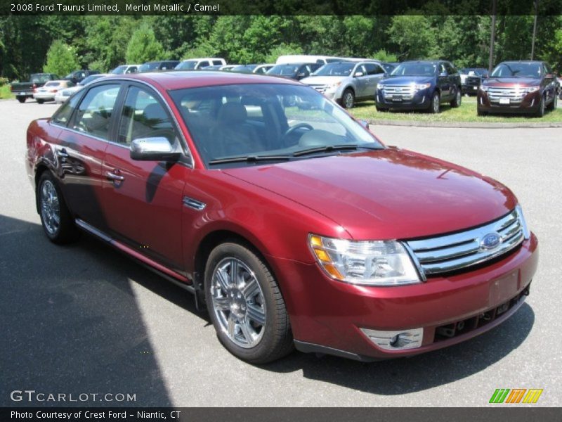 Merlot Metallic / Camel 2008 Ford Taurus Limited
