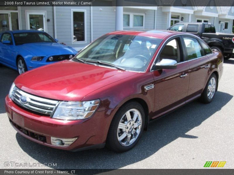 Merlot Metallic / Camel 2008 Ford Taurus Limited
