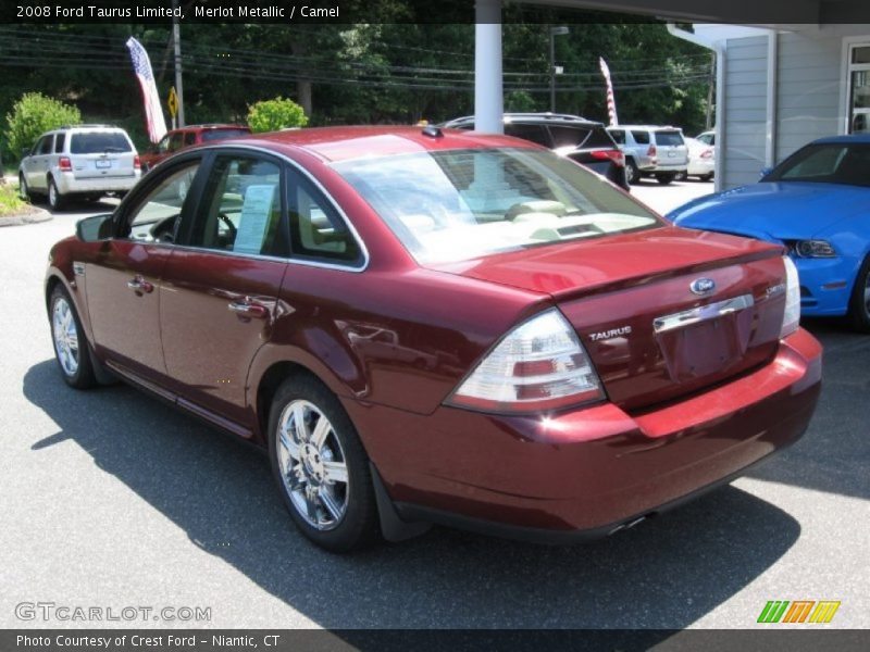 Merlot Metallic / Camel 2008 Ford Taurus Limited