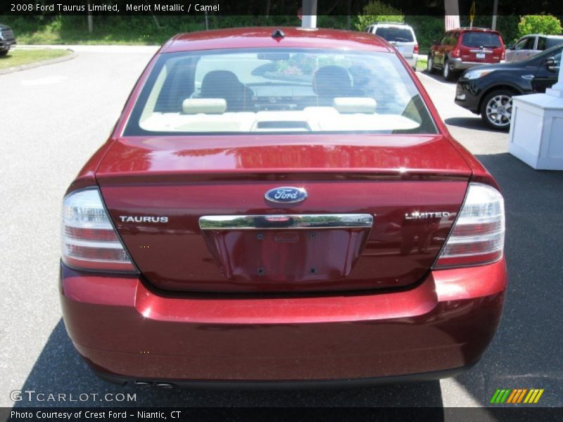 Merlot Metallic / Camel 2008 Ford Taurus Limited