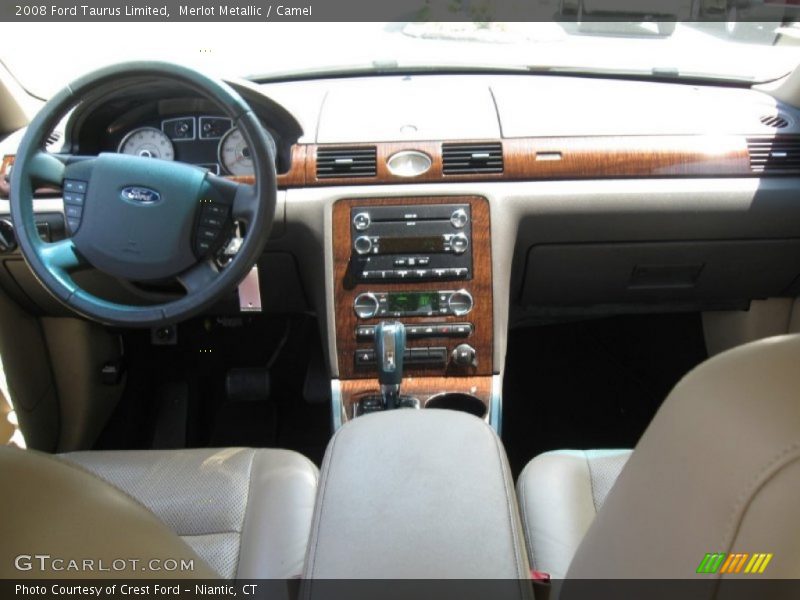 Merlot Metallic / Camel 2008 Ford Taurus Limited