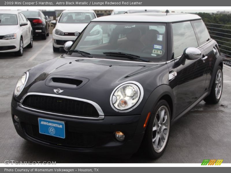 Astro Black Metallic / Lounge Redwood Red Leather 2009 Mini Cooper S Hardtop
