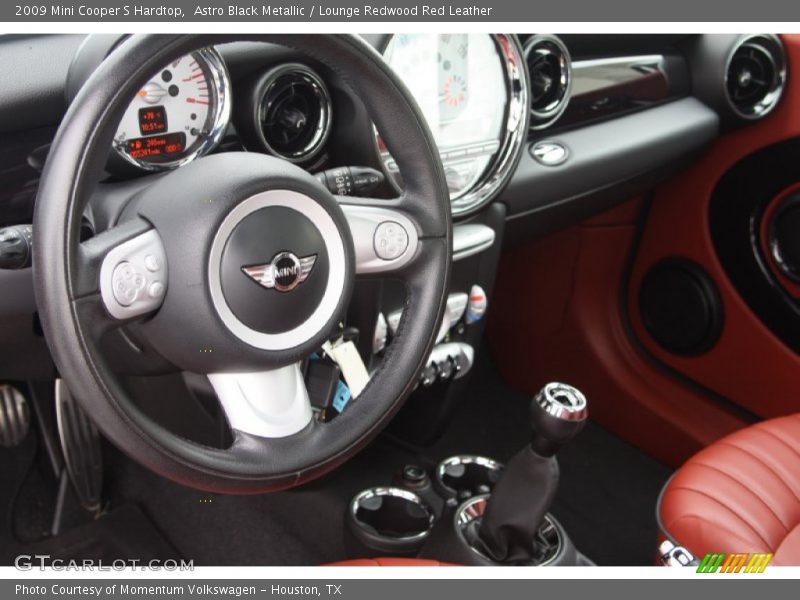 Astro Black Metallic / Lounge Redwood Red Leather 2009 Mini Cooper S Hardtop