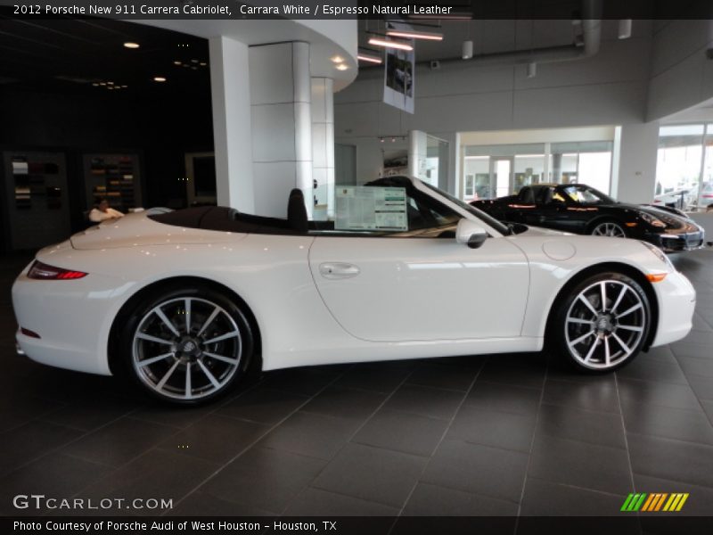  2012 New 911 Carrera Cabriolet Carrara White