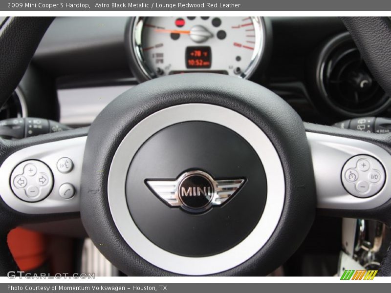 Astro Black Metallic / Lounge Redwood Red Leather 2009 Mini Cooper S Hardtop