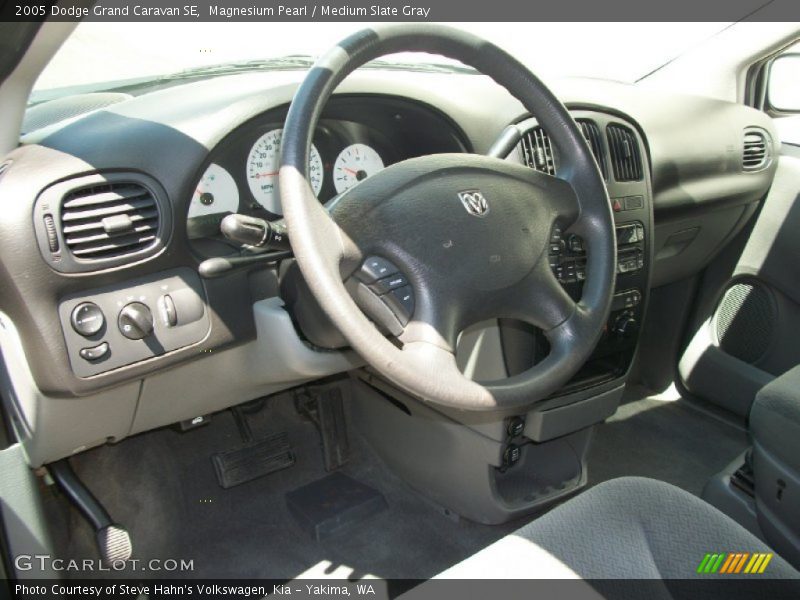 Magnesium Pearl / Medium Slate Gray 2005 Dodge Grand Caravan SE
