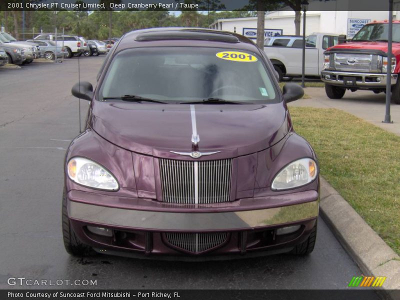 Deep Cranberry Pearl / Taupe 2001 Chrysler PT Cruiser Limited