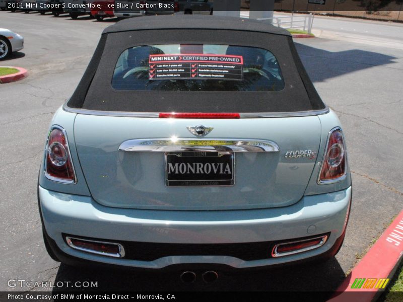 Ice Blue / Carbon Black 2011 Mini Cooper S Convertible