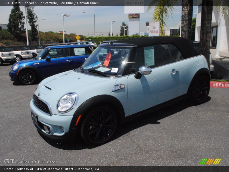 Ice Blue / Carbon Black 2011 Mini Cooper S Convertible