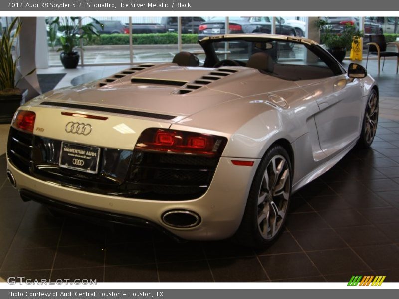 Ice Silver Metallic / Black 2012 Audi R8 Spyder 5.2 FSI quattro