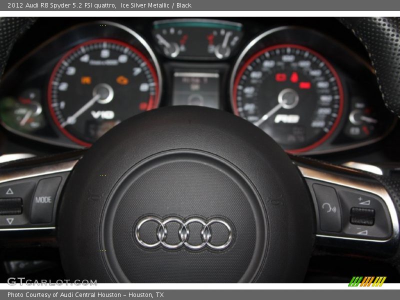 Ice Silver Metallic / Black 2012 Audi R8 Spyder 5.2 FSI quattro
