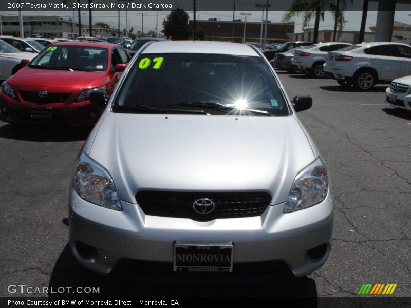 Silver Streak Mica / Dark Charcoal 2007 Toyota Matrix