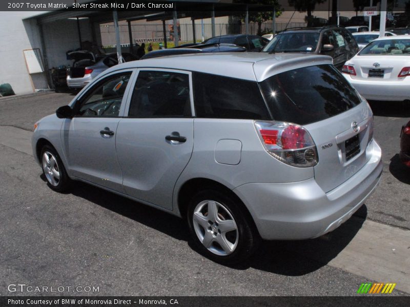 Silver Streak Mica / Dark Charcoal 2007 Toyota Matrix