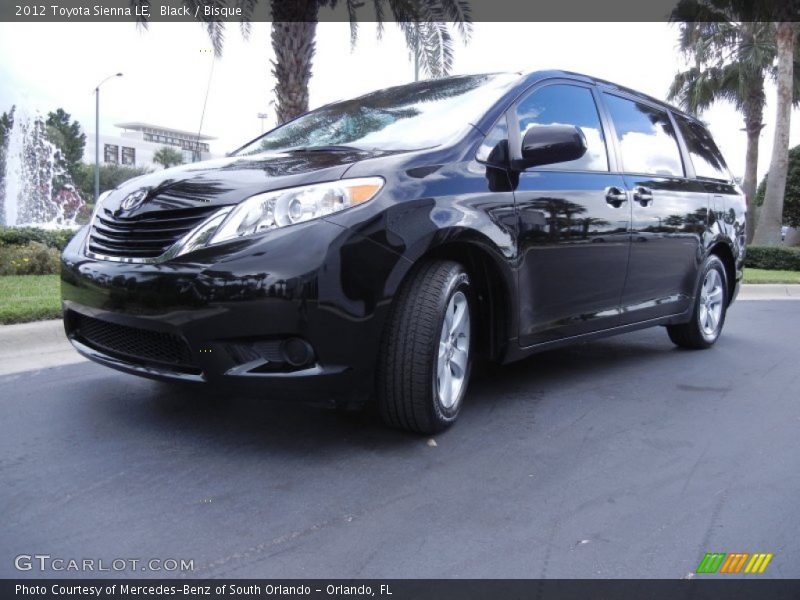 Black / Bisque 2012 Toyota Sienna LE